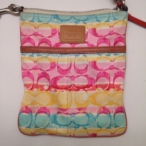 Coach Scribble Stripe Swingpack Crossbody bag - Picture 1 of 7